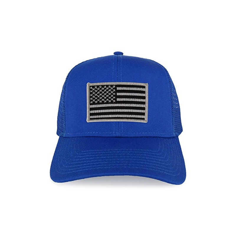 Armycrew XXL Oversize Black Grey USA Flag Patch Mesh Back