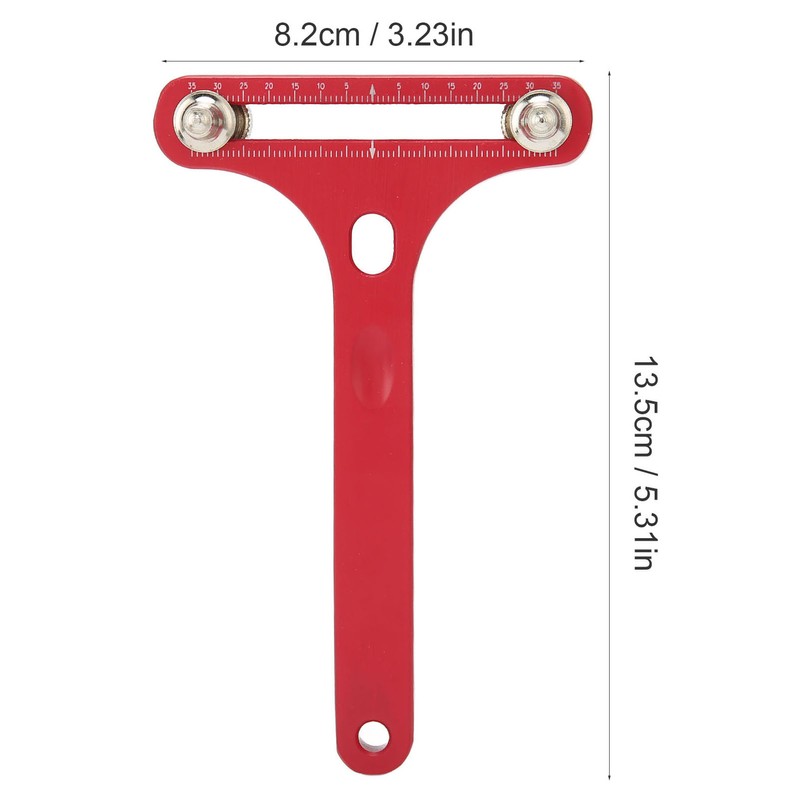 T Shaped Watch Back Case Opener Alloy Steel Clear Scale