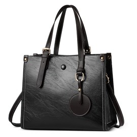 DEEVORCA Classic Women's Handbags Fashion Lightweight Handbag with Large Pockets PU Leather Shoulder Bag for Travel Daily Holiday Shopper Business Work Women's Bag Tote Bag, black, Classic