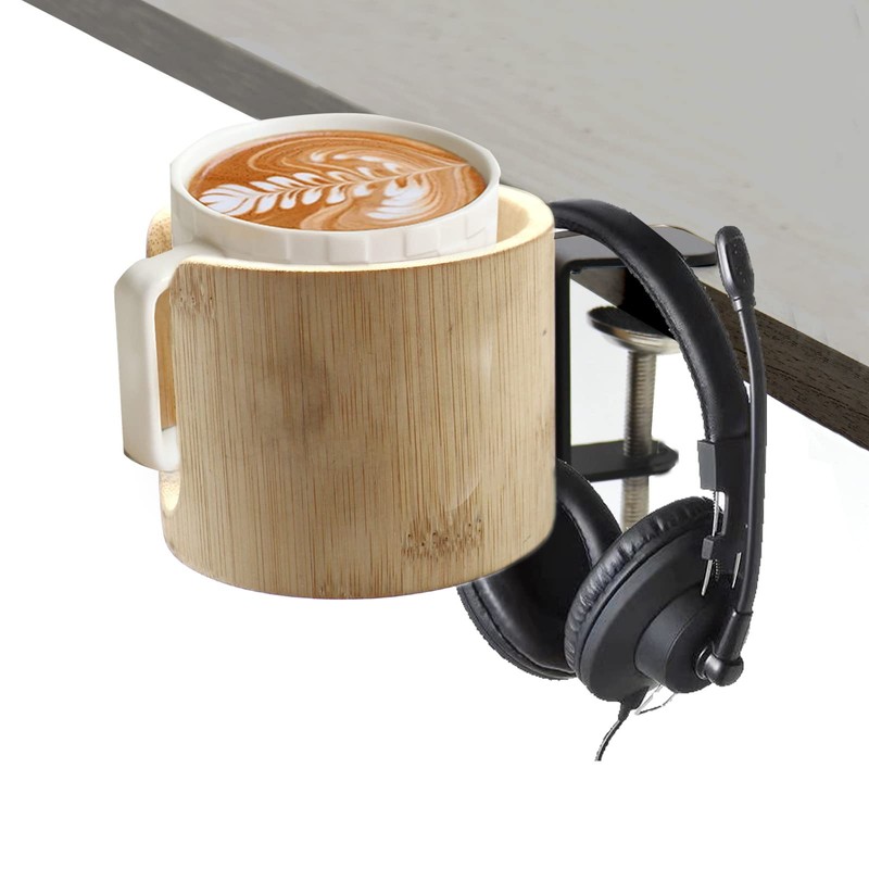 Desk Cup Holder, Anti Spill Cup Holder for Desk, Table