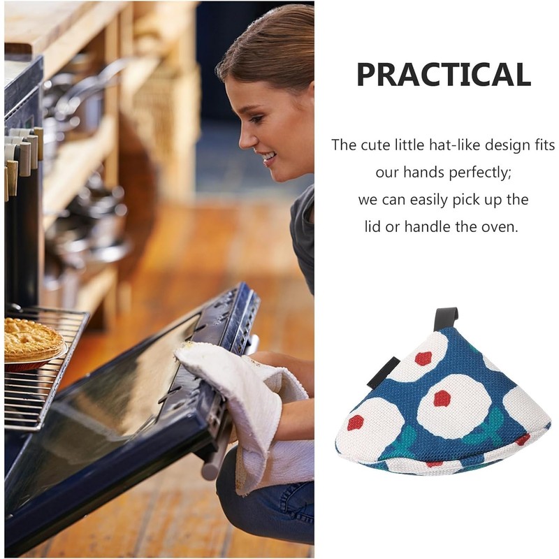Mini Oven Mitts - Non Slip Hot Pot Lid Handle