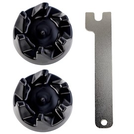 2 Pcs Black 9704230 Blender Drive Coupler with 1 Spanner Replacement Parts Compatible with KitchenAid WP9704230VP WP9704230 AP2930430 PS401661