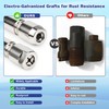 2-Pack Angle Grinder Conversion Accessories Adapter 5/8"-11 Thread to 1/4"&