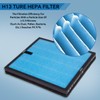 H13 HEPA Air Filter with Activated Carbon - 4 Packs