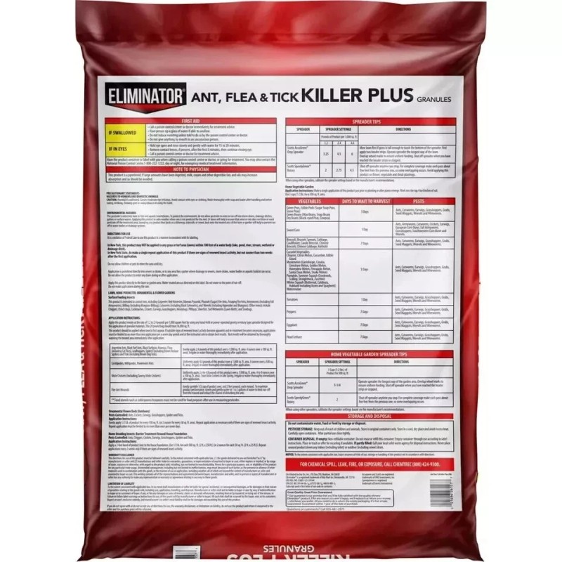 Eliminator Ant, Flea & Tick Killer Plus Lawn Insect Granules,