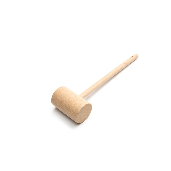 Nantucket Crab Mallet, 8 x 2.25 x 1.25 inches, Brown