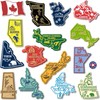 Complete Canadian Map Magnet Set (14 Magnets)