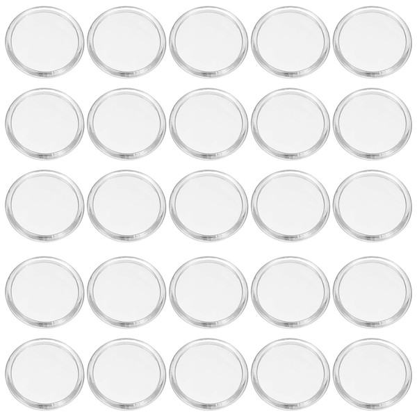 PATIKIL 35mm 1-1/2" Clear Plastic Round Book Binding Discs, 55
