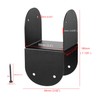 4 Pcs 4x4 Post Caps Tie Bracket, 14 Gauge Post