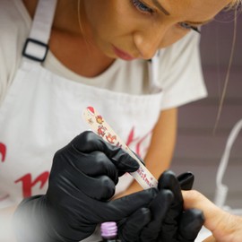 KALLORY Pack of 12 Colourful Nail Files, Cute Nail Files, Fingernail File, Christmas Nail File, Colourful Nail File Strips, Professional Nail File, Emery Boards for Natural Nails