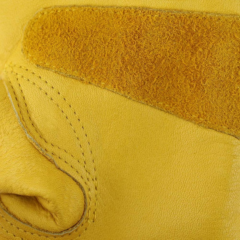 OLSON DEEPAK Winter Work Gloves, Insulated Leather Gloves, Thermal Cotton