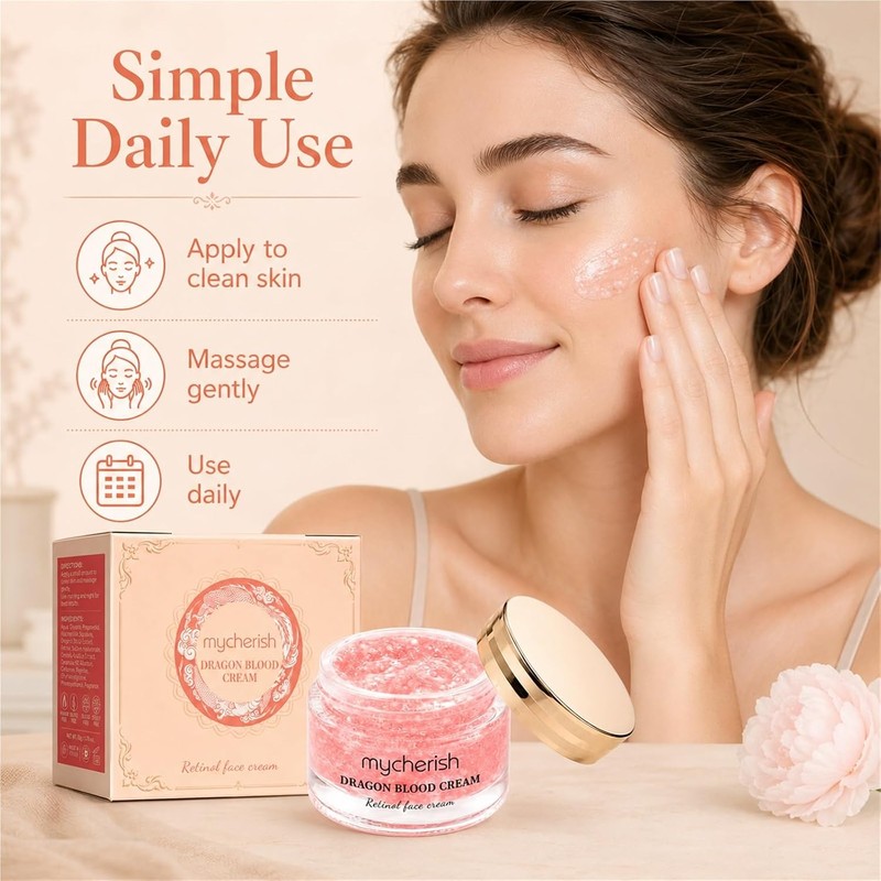 Crema Dragon Blood con Retinol, Hidratante Facial Diario