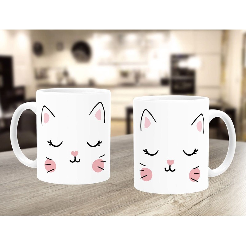 MoonWorks® Plastic Cup Children Cat Face Animal Motif Gift for