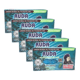 Del Indio Papago Jabón Facial De Ruda Del Indio Pápago 125g Pack De 5