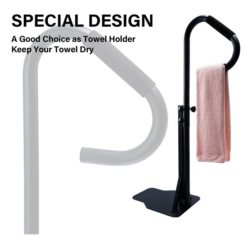TCFUNDY Hot Tub Handrail, Adjustable 60" Slide Spa Hot Tub