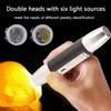 Natudeco Jewellery Flashlight, USB Jade Identification Torch, Bright Jade Rating