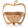 Dimono® Fruit Basket Bamboo Folding Basket, Fruit Bowl, Vegetable Bowl