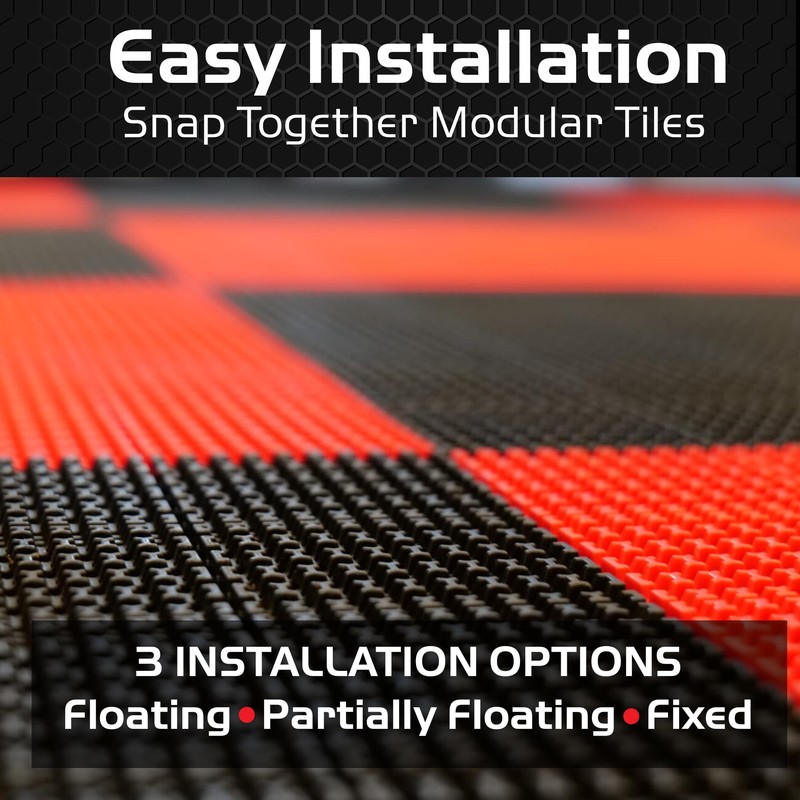 Caliber ProTech XT Garage Flooring and Trailer Deck Traction Tiles,