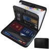 A4 Document Folder, Fireproof Document Bag with 13 Compartments and