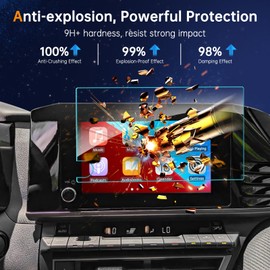 SHAOHAO for 2025 Toyota Camry Screen Protector Compatible with 2025 Toyota Camry Accessories 2025 Camry (LE, SE) 8-inch Touchscreen Tempered Glass HD Clarity 2025 Camry Navigation Display Screen Cover