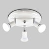 MiniSun - Modern Gloss White & Chrome 3 Way GU10