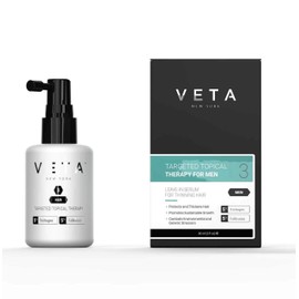 Veta – Men’s Targeted Topical Therapy – Hair Loss Treatment – Drug-Free Hair Loss – Restores Natural Hair Growth Cycles – 5% Trichogen and 5% Follicusan – Fast Acting Hair Loss Treatment – 2 fl. oz.
