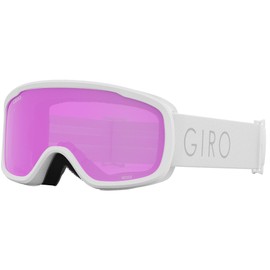 Giro Moxie Womens Snow Goggle - White Core Light Strap with Amber Pink/Yellow Lenses