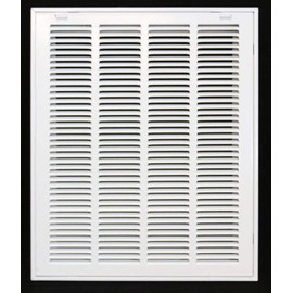 HVAC Premium 16 x 22 Duct Opening Steel Return Air Filter Grille, for 1-inch Filter, Removable Door, Flat Stamped HVAC Vent Cover Grille, Outer Dimensions 18.5 x 24.5