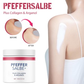 BSOON Pepper Ointment Plus, Skin Repair Pepper Ointment 100 ml, Rich Ointment with Plus Collagen & Argan Oil, Face Cream for All Skin Types