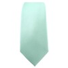 TigerTie - Slim Designer Tie in Plain Rips Patterned, Mint