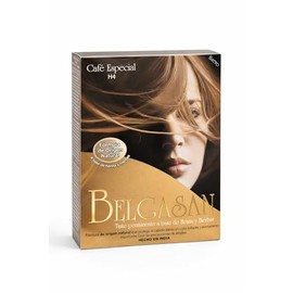 Tinte para Cabello Henna BELGASAN Cubre Canas Natural Larga Duración (Café Especial H4)