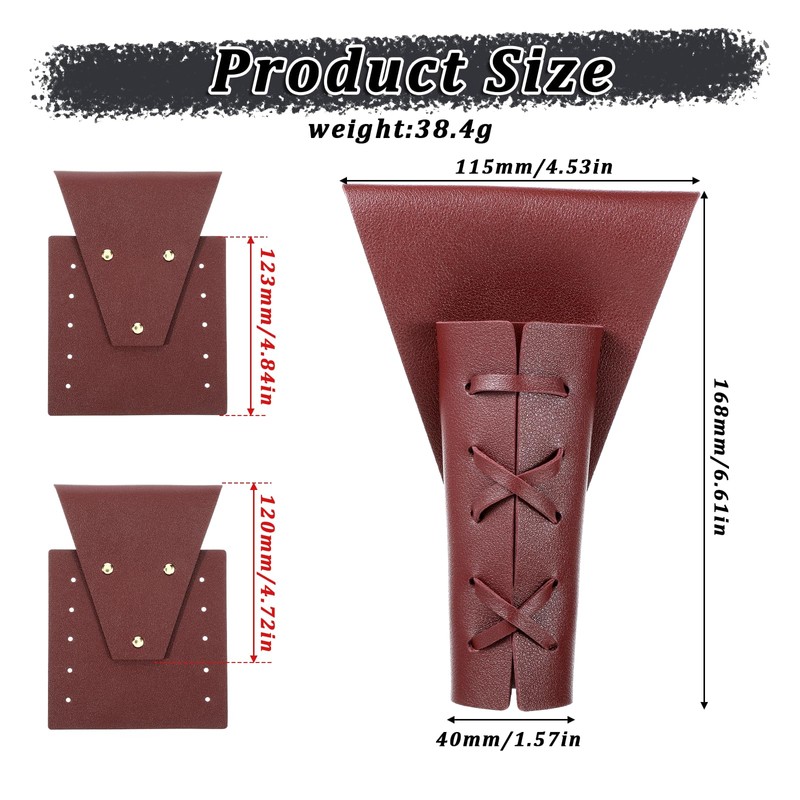 Medieval Dagger Leather Case, PU Leather Sword Belt Adjustable Sword