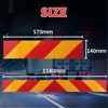 bath&bath Large Car Reflector Reflector Set of 2 Rear Zebra