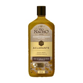 TIO NACHO Acondicionador con JALEA REAL y extractos de MANZANILLA, BARDANA, ROMERO y ALOE VERA, ayuda a aclarar, ilumina y fortalece el cabello, 100% reciclados y reciclables