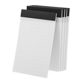 Operitacx 5pcs Note Pad Mini Notepads Grid Index Cards Dotted Notebook Annotating Supplies Dotted Journal Sticky Notes Bulk Thick Grid Cards Dot Grid Notepad Dotted Notepad Paper White
