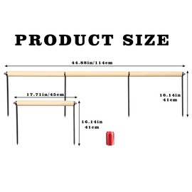 Chicken Coop Accessories, Extra Long Wooden Chicken Roosting Perch with Metal Stakes, Roosting Bars for Chickens in Coop, Chicken Enrichment Toys