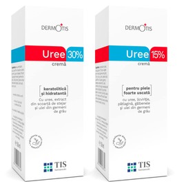 TIS Urea Cream 30% + Urea 15% - Eczema, Keratose, Psoriasis, Skin Rashes, Dry, Cracked Skin - Improves the Appearance of Wounds and Scars | Lactic Acid (AHA), Wheat Germ Oil