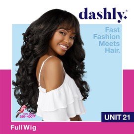 Sensationnel Dashly wig - unit 21 synthetic easy wear non lace cap heat safe wig - Dashly wig unit 21 (1 JETBLACK)