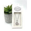Mavi Bandz Gemstone Gem Crystal Fidget Spinner Silver Necklace Anti