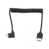 HD Multimedia Interface Cable 8K 48Gbps Right Elbow Mini HD