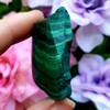 Malachite polished Slab crystal healing natural free form metaphysical chakra