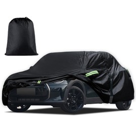Car Cover Custom Fit for 2014-2025 Mini Cooper/Cooper S/Hardtop/Clubman/Countryman 4 Door, Waterproof All Weather Full Exterior Cover Rain Sun Hail Protector with Door Zipper