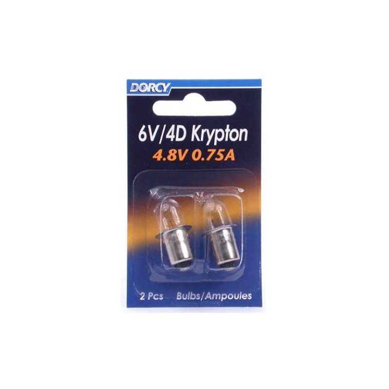 Dorcy 6-Volt/4D-4.8-Volt, 0.75A Bayonet Base Krypton Replacement Bulb (3)