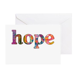 CafePress Hope Folded Greeting Card Glossy