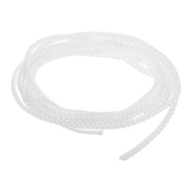 uxcell 3Pcs Cord Loop for Window Shades, 2.5mm 5Ft Nylon Satin Cord Window Blind Looped String Braided Lift Shade Cord for Pleated Shades Blind Shade DIY, White