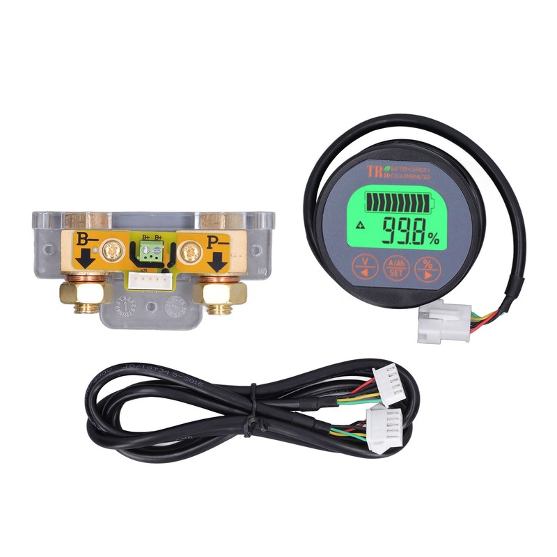 Battery Monitor Waterproof Reverse Connection Protection Battery Voltage Indicator 100V
