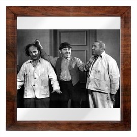 PEAS IN A POD Three Stooges - 12X12 Full Color Photo Sign With Hand Made Wood Frame PIAP #G632260