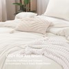 Litanika Ivory Comforter Set Full Size, 3 Pieces Lightweight Solid