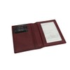 Credit Card Holder LEAS, Genuine Leather, cherry/red - ''LEAS Card-Collection''