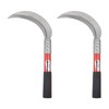 HARFINGTON 2pcs 6 Inch Brush Clearing Sickle with Forged Carbon